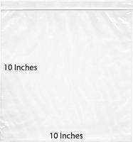 10" x 12" Clear Poly Zipper Bags Reclosable Zip Lock Storage Plastic Bags Food Safe Bags (Pack of 1000)