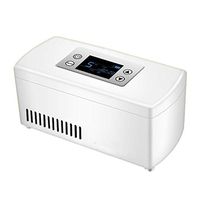 WYMESW Portable Insulin Cooler Refrigerated Box,LCD Display Insulin Cooler Case,Rechargeable Medicine Mini Fridge Cooler for Home Car Travel-White 9x10x21cm(4x4x8inch)