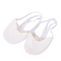 SUPVOX 1 Pair Half Sole Ballet Shoe Half Toe Shoe Sole Sock Contemporary Ballet Shoe Dance Shoes for Women Girls Size S (White)
