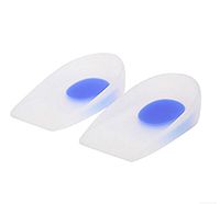 SGirl Heel Support Pad Cup Gel Silicone Insole Plantar Fasciiti Shock Cushion Orthotic (S)