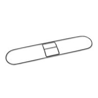 - Clip-On Dust Mop Frame, 48w x 3 1/4d