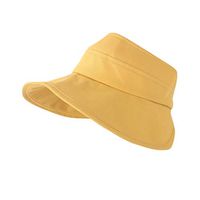 Lataw Children Fisherman's Hat Fashion Pure Color Big Edge Fabric Sunscreen Pot Bucket Outdoor Hunting Summer Fall Cap