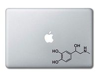Adrenaline Molecule Science Chemistry Printed Clear Vinyl Decal Sticker Compatible with Apple MacBook Pro Air 11" 12" 13" 15" All Years Laptop Trackpad Keyboard (13" MacBook (All Models))