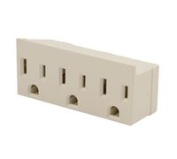 Leviton 007-00697-00W WHT GRND TRIPLE TAP, 1 Pack, White
