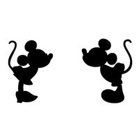 Mickey Minnie Kissing Vinyl Decal Sticker for MacBook Laptop 11 12 13 14 15 17