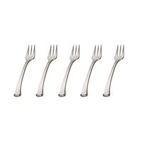 Dessert/Mini Forks Plastic Cutlery, Premium Silverware Reflective Heavy Duty -100 Count