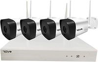REVO America Wireless 4CH. Security System - 1TB HDD Full-HD Wi-Fi NVR, 4 x 720P Indoor/Outdoor Bullet Cameras - Remote Access Via Smart Phone, Tablet and Pc