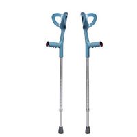 Medical Crutches Elbow Arm Type Adjustable Lightweight Walking Sticks Non-Slip Walker for Fractured Disabled (A Pair)