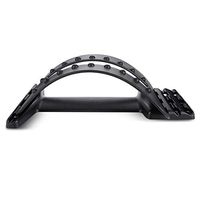 AODD Back Massage Stretcher, Back Stretching Device, Lumbar Support Device Posture Corrector for Upper and Lower Back Pain Relief, 3 Adjustable Settings, Easy, Safe and Comfortable, for Men Women