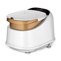 Foot tub Foot Massagers Split Automatic Massage Foot Bath Footbath Foot Barrel Barrel feet Profound Household Electric Heating Massage Tools (Color : White, Size : 54.743.641.7cm)