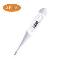 2 Pack Digital Thermometer Rectal and Oral Thermometerfor Baby Kids and Adult Fever Thermometer Electronic Thermometer LCD Home & Baby Body Temperature Child Adult …