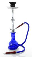Hookah 1 hose 20" Blue shisha nargila bar narguile nargile glass water Vase new