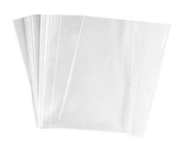 TOPWEL 6 X 8 inch Flat Clear Cellophane Bags- Pack of 100