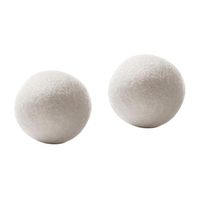 Fineday Organic Wool, Sheep 2-Pack Premium Wool Dryer Balls Premium Reusable Natural Fabric Softener Organic Laundry Wool Dryer Balls