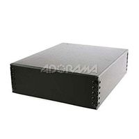 Lineco Museum Archival Drop-Front Storage Box, Acid-Free with Metal Edges, 14.5 X 18.5 X 3 inches, Black (733-2014)