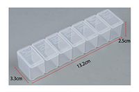 7-Day Pill Organizer,Weekly AM/PM Push Button Pill Box with 7/14/21 Compartments (Braille)