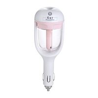UnderReef Car Air Purifier Humidifier and Aromatherapy Mini Car Charger Port Portable Cool Mist Humidifier with Aroma Essential Oils Diffuser - 12V DC,2-Hour Automatic Shut-Off (Pink)