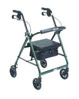 McKesson Rollator 300 lbs. Aluminum 32 to 37 Inch Handle Height