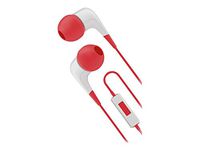 Cygnett Wired Headset for Universal Smartphones - Retail Packaging - White/Red