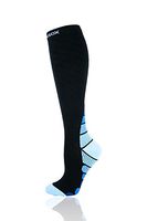 Compression Socks for Women & Men, 20-30mmHg Compression Knee High Stockings for Running, Sports, Work, Nurse, Flight, Pregnacy(1 Pair Blue, S/M)