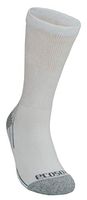Ecosox Viscose Diabetic Bamboo Crew w/Arch Support Socks (White/Gray, 12-15) (5 Pack)