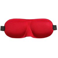 Sleep Mask, Upgraded 3D Contoured 100% Blackout Eye Mask for Sleeping with Adjustable Strap, Comfortable & Soft Night Blindfold for Women Men, Eye Shades for Travel/Naps (Red)