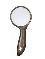 Magnifier Glass, 3X Handheld, Reading HD Lens Jewelry Repair Watch Repair View Map (Color : Brown)