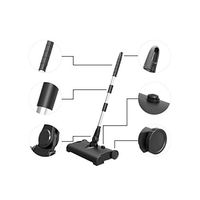 Yougou01 Sweeper, Sweep And Pull Wireless One, Wireless Handheld Rotary Intelligent Wiper, Lazy Home Sweeper (black, 3116cm) Cleaning is not ashes (Color : White, Size : 2819cm)