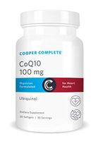 Cooper Complete - CoQ10 100 mg - CoEnzyme10 Ubiquinol Supplement - 30 Softgels