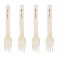 Dress My Cupcake Natural Wood 200-Pack Candy Buffet Forks DIY Kit, Vegetarian, Grey