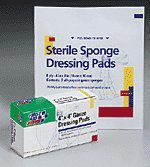 4inx4in Gauze pad, 2 packs of 2 pads, 4 per double unit box