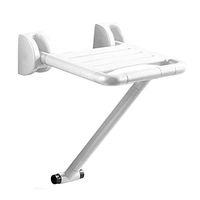 LXMJ Wall Chair Nylon Stainless Steel Shower Stool Wall Handrail Barrier Free Bathroom Folding Chair Shower Stool Wall Seat Bathroom Old Man Anti-Slip Handrail Bathing Yellow