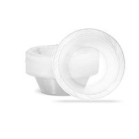 Plasticpro 5 ounce Premium Heavy Weight Crystal Clear Disposable Plastic Dessert Size Party Bowls Pack of 160