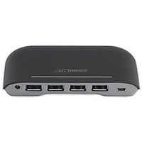 Ativa (R) Mobil-It USB 2.0 4-Port Desktop Hub, Black