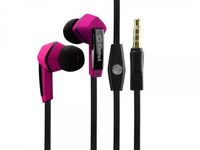 Stereo Headphones Earbuds Built in Hands Free Microphone Box Shaped Pink 6ft Extension Cable Compatible with Samsung Galaxy Halo