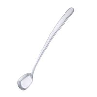 Mixing Stirring Spoon for Iced Tea Coffee Ice Cream Cocktail Bar Stainless Steel Long Handle, Silver - Square
