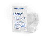 AMZ Pack of 100 Sterile Gauze Bandage Rolls 4.5" x 4.1 yds. 100% Cotton Roll Shape Bandages Gauze for Wound Care Stretched 6-Ply Medical Gauze Roll Latex Free