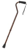 Carex Offset Designer Cane, Bronze
