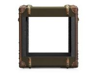 iStarUSA Accessory WRT-945 9U 450mm Depth Retro Style Rackmount Cabinet Black Brown Box