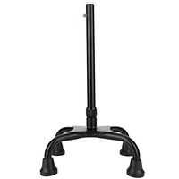 Elderly Walking Cane Anti-Slip Aluminum 4 Feet Walking Stick Brace Stick Quad Mobility Aid Help for Old People