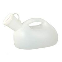 Olpchee Portable 2000ML Male Urinal Mens Potty Pee Bottle for Hospital Home Camping Car Travel (White)