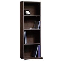Sauder Beginnings Multimedia Storage Tower, Cinnamon Cherry finish