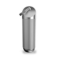 NUBARKO Pill Holder Keychain - Titanium Pill Fob, Emergency Aspirin & Nitroglycerin Pill Container - Small, Waterproof, and Lightweight