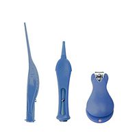 zroven 3Pcs/set LED Ear Wax Removal Stainless Steel Nose Ear Cleaner Tweezers Nail Clipper Set Baby Adults Cleaning Tools