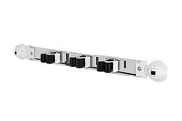 FECA FE-T3005 No Drilling Powerful Cup Utility Tool Broom Set with 3 Adjustable Clips on Stainless Steel Plate for Different Spacing Suction Mop Holder