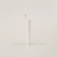 Pack 10 King J Doob Tube CONTAINERS 109 MM 420 Pop Top Medical Rx Prescription Vial Cig Joint Holder Waterproof Odor Proof 4.5" Long (White - Solid (Opaque))