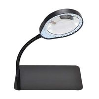 ZH Magnifier Magnifier/LED Light Desktop Magnifier with Light 10X Lens Best Large Size Illumination Reading Magnifier Applicable to Books Newspaper Map Coins Jewelry Hobbies and Crafts Dimmable