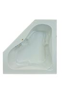 Jacuzzi J5D6060 BCX XXX Signature 60" Corner Soaking Bathtub with Center Drain, White