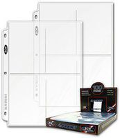 BCW 4-Pocket Pages for storing Photos or Postcards | Pocket Size 4" x 5-1/2" | 20-Pages Total