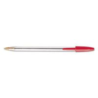 BIC Cristal Xtra Smooth Ballpoint Pen, Medium Point (1.0mm), Red, 12-Count